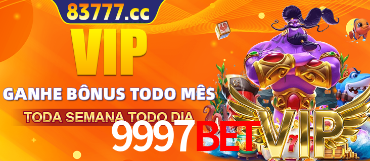 Banner promocional do 9997BET oferecendo 100% de recompensas adicionais contínuas para quem fizer o login diário (Daily sign-in), com um mascote de coelho.